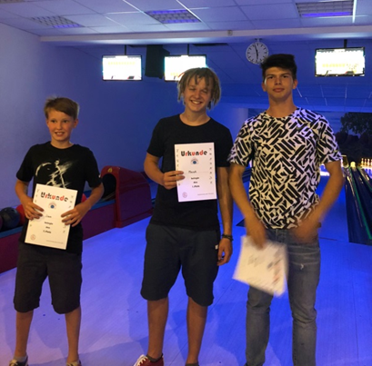 Sieger Bowling Jungen Sieger Bowling Jungen