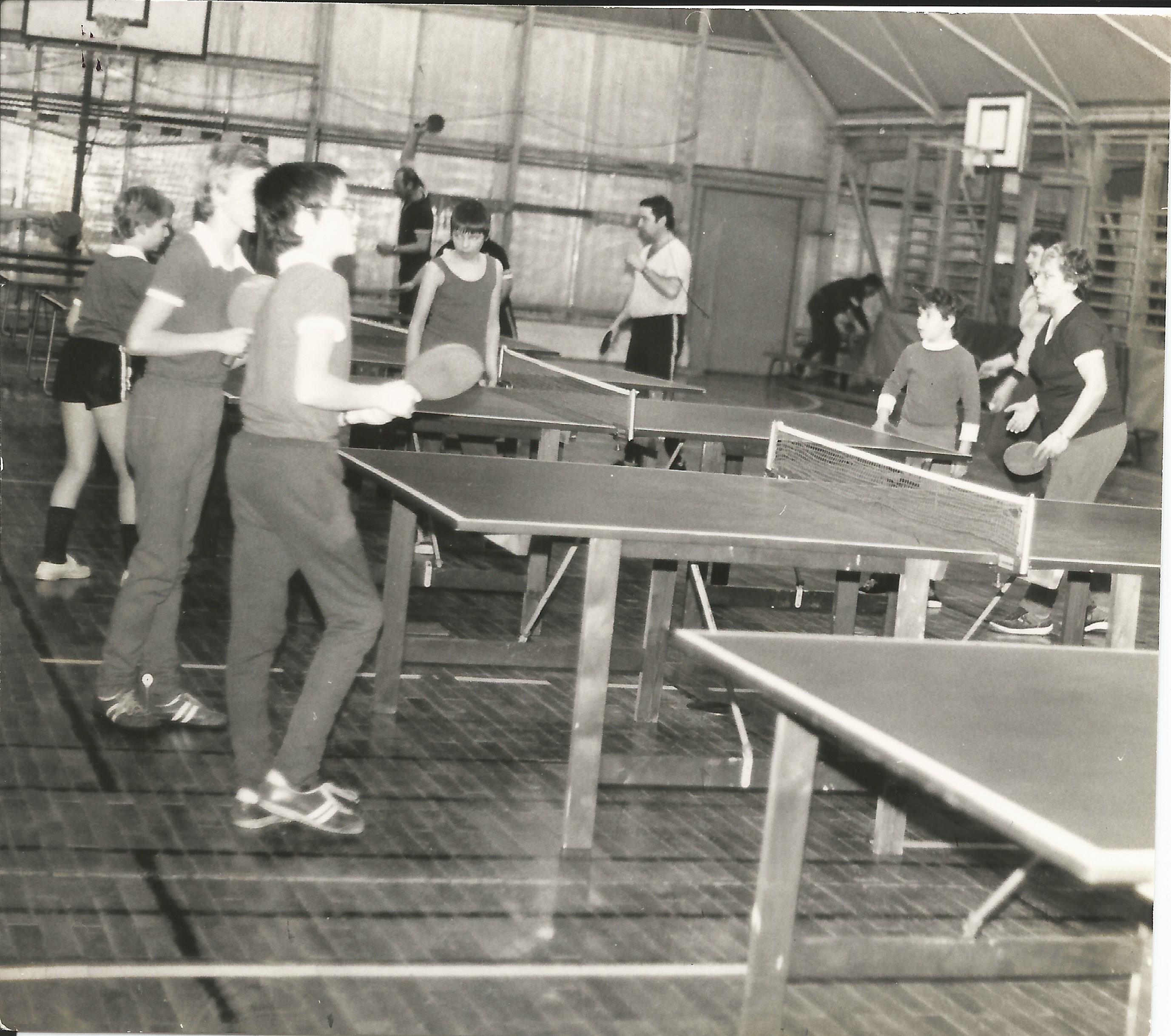 Tischtennis im Verein Anfang der 1980er Jahre Tischtennis im Verein Anfang der 1980er Jahre