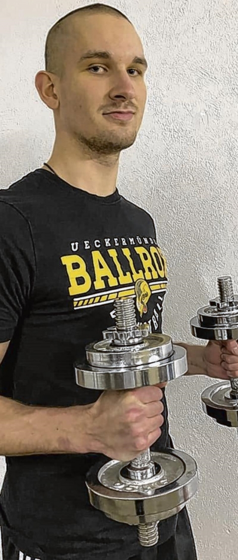Paul Brüsch, Basketballer der Ueckermünder „BallRox“ Foto: ZVG